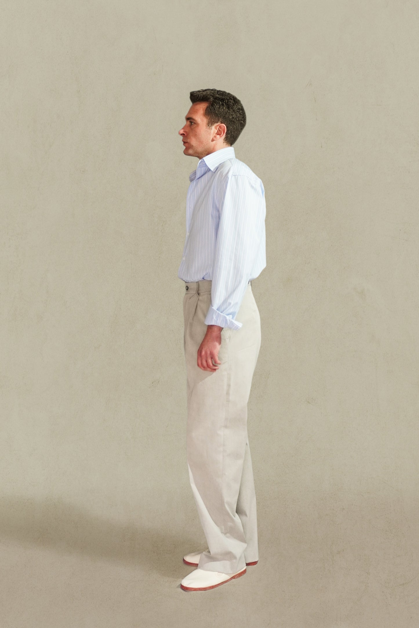 PANTALÓN TALLE ALTO - CHINO GRIS