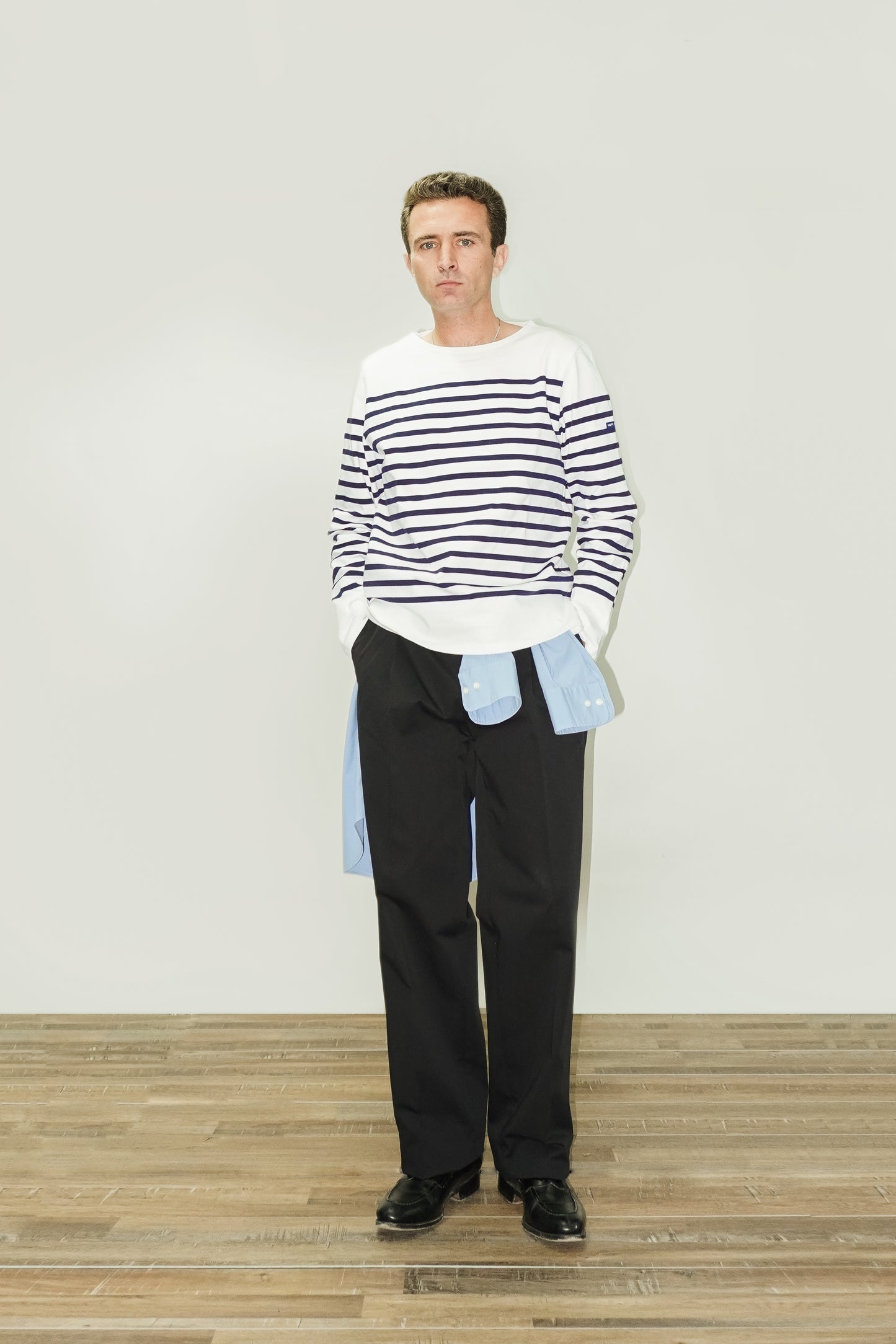 PANTALÓN TALLE ALTO - CHINO AZUL