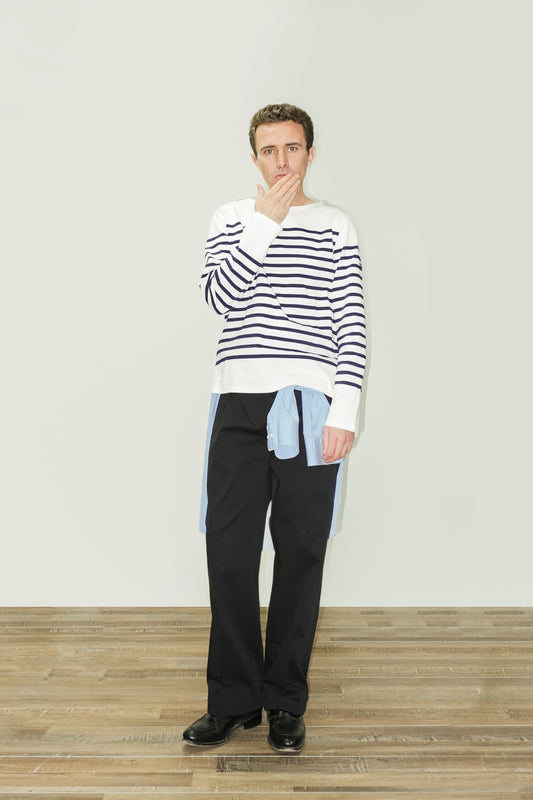 PANTALÓN TALLE ALTO - CHINO AZUL