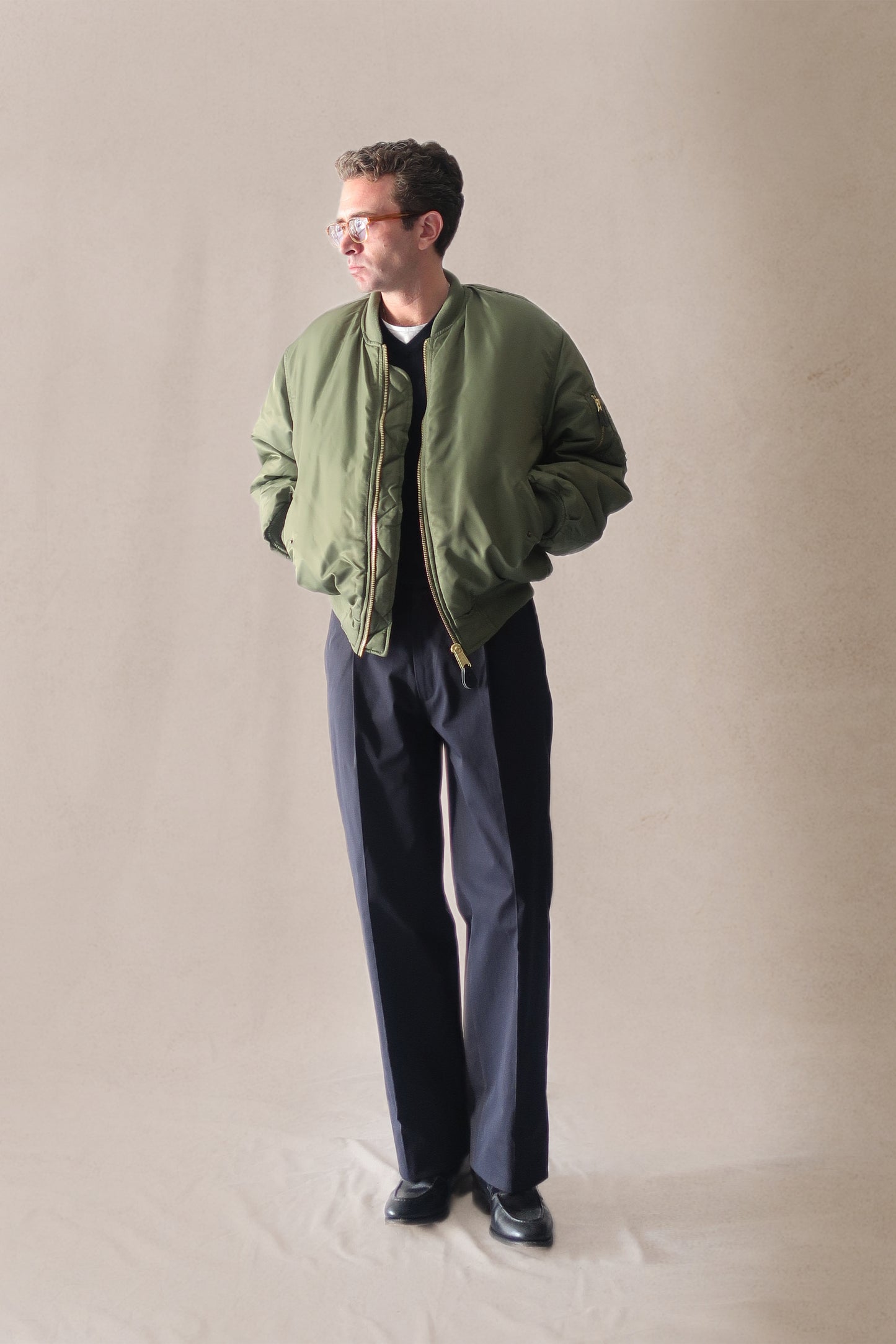 PANTALÓN TALLE ALTO - CHINO AZUL