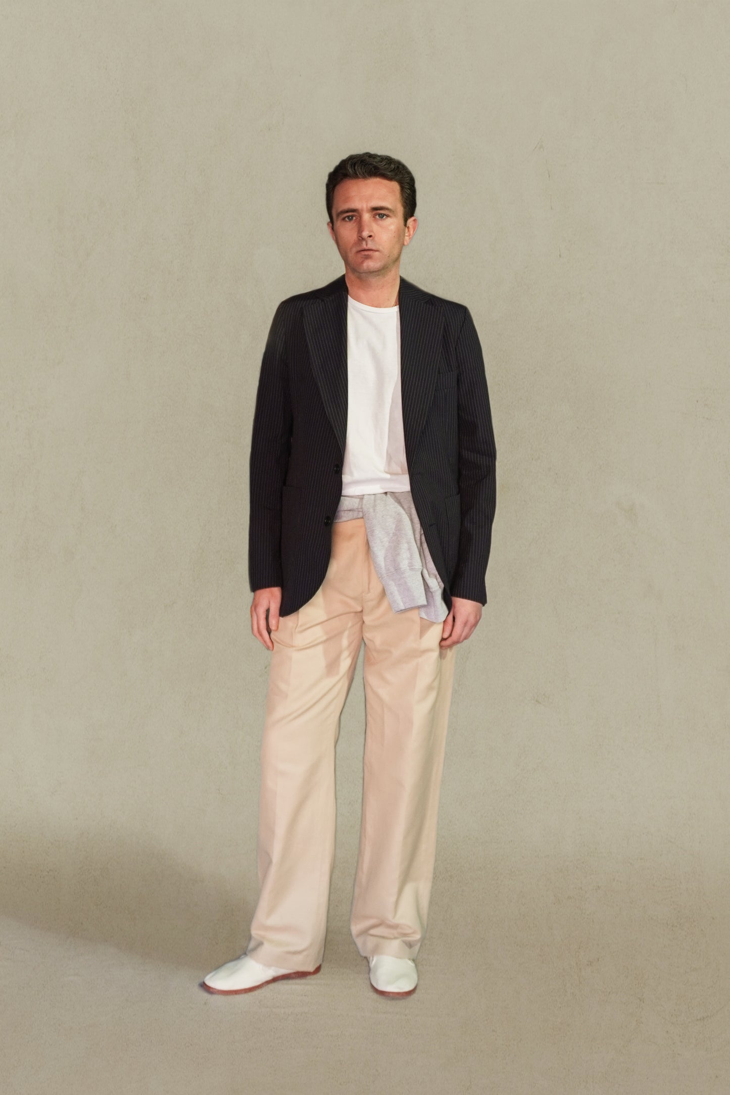 PANTALON TALLE ALTO RECTO - CHINO BEIGE