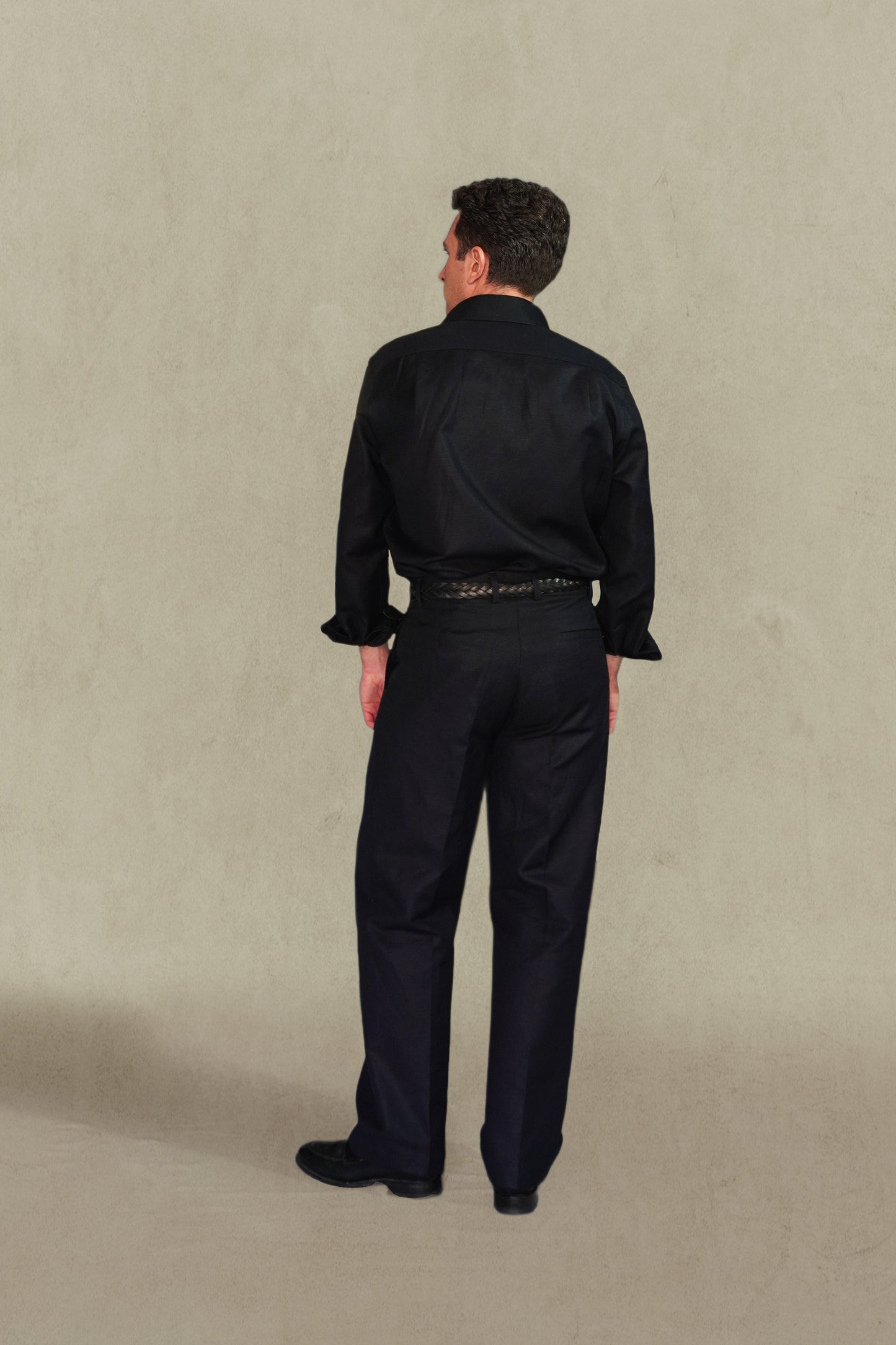 PANTALÓN TALLE ALTO - LINO AZUL