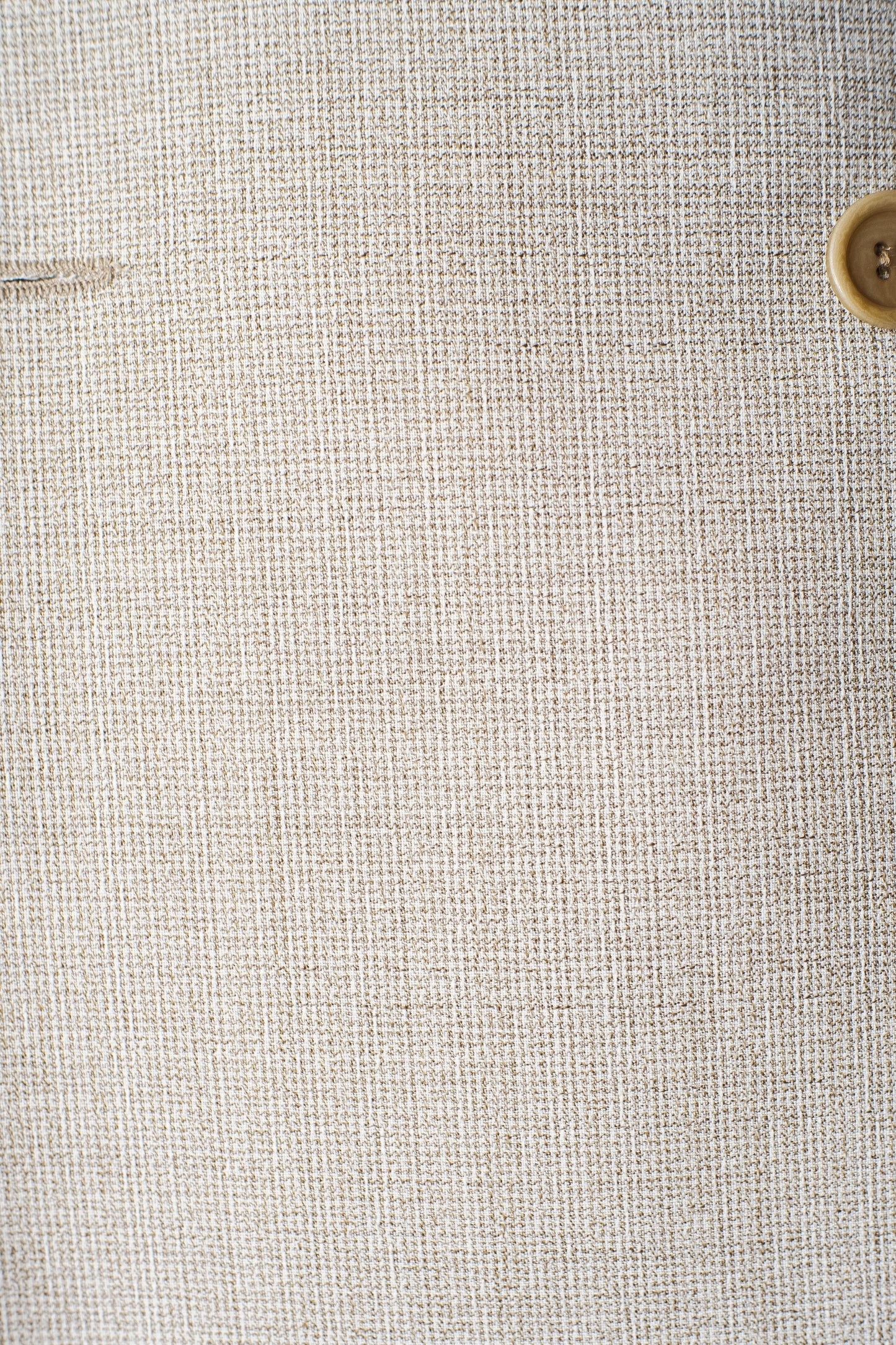 Americana cruzada beige de lana | Denfert