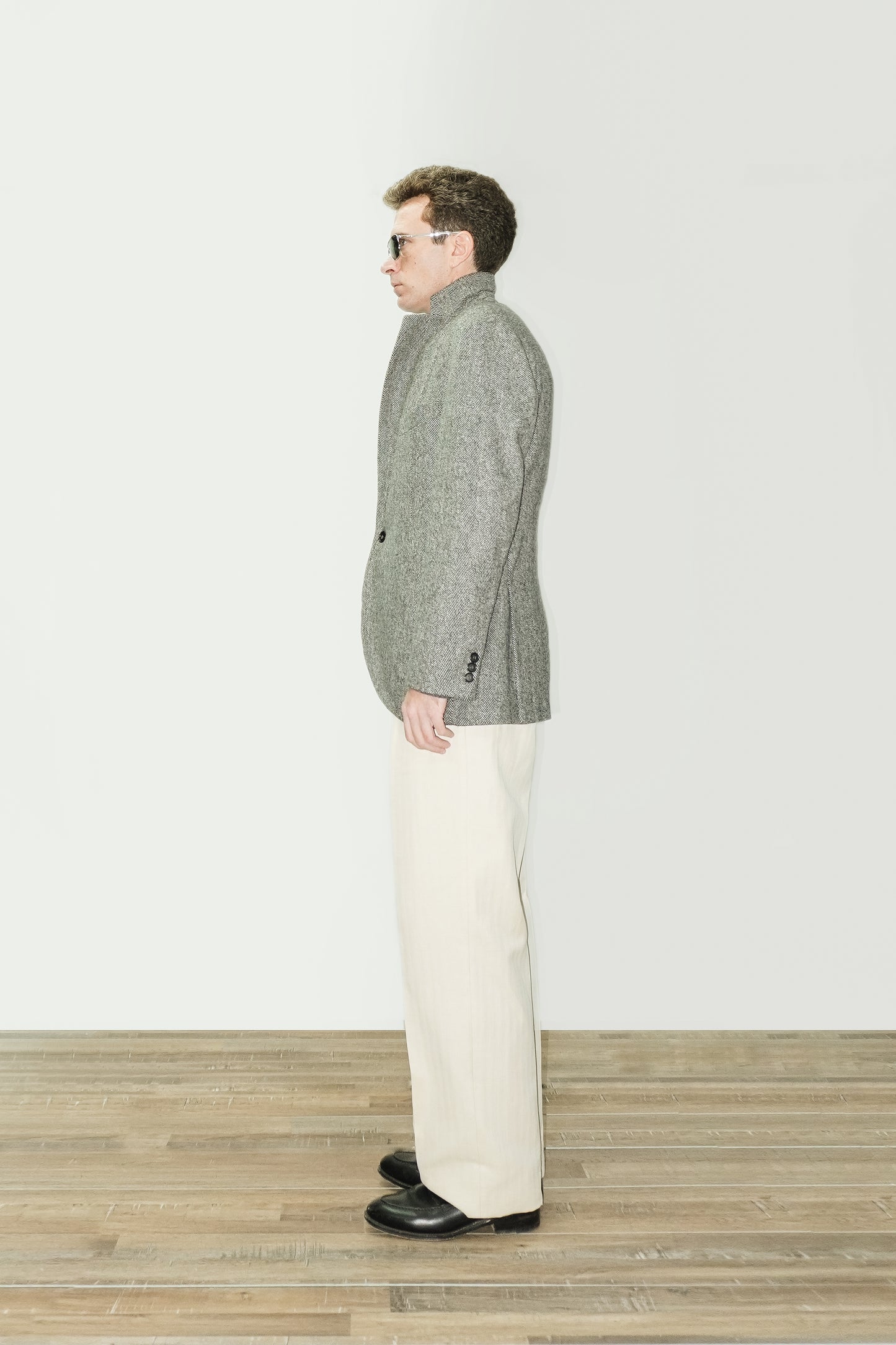 Americana recta de lana de tweed | Denfert