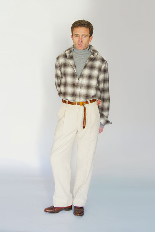 Camisa de franela a cuadros de algodón | Denfert