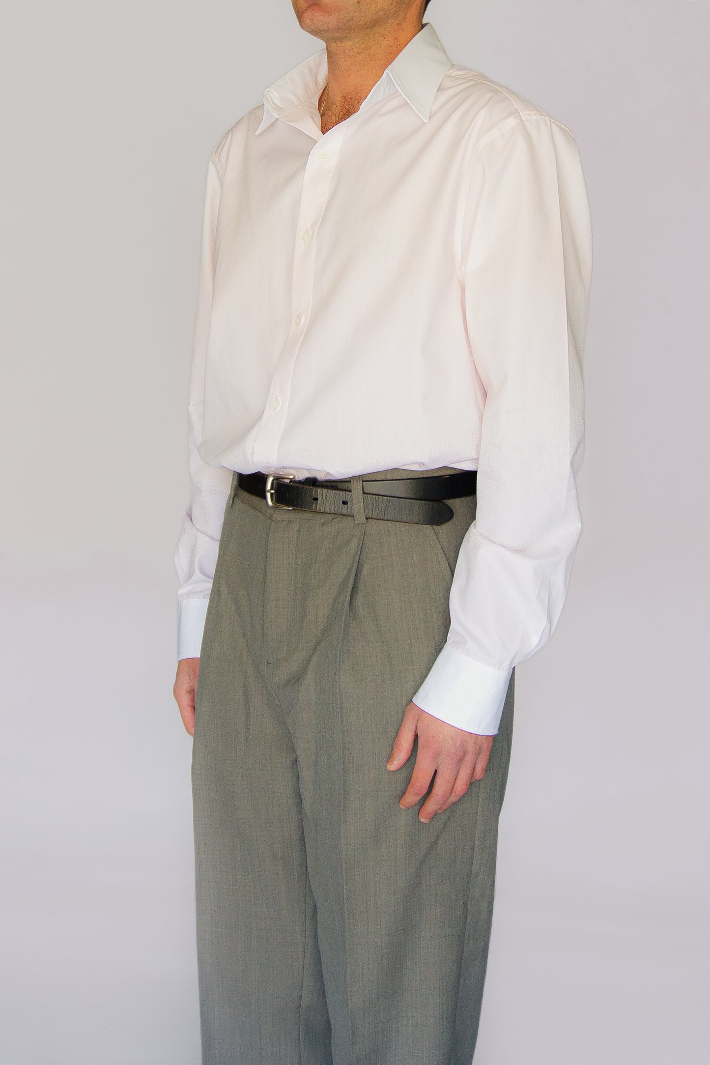 Camisa de popelín de algodón rosa y blanco | Denfert