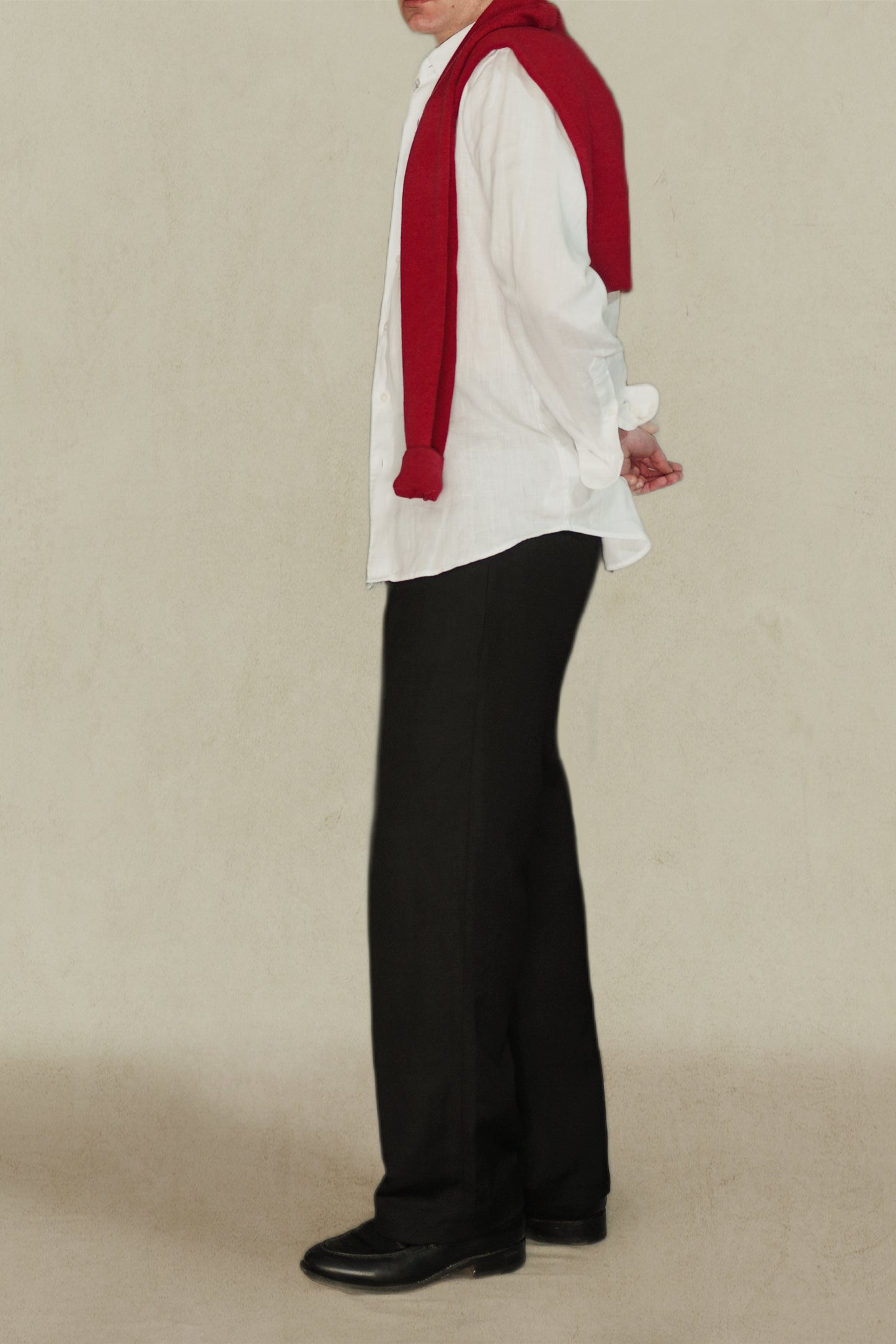 PANTALON TALLE ALTO NEGRO - LINO
