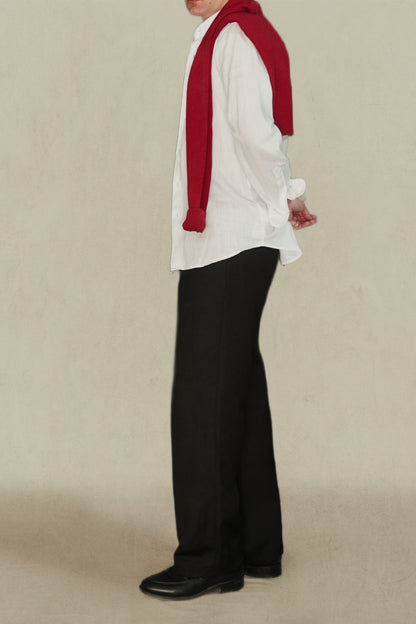 PANTALON TALLE ALTO NEGRO - LINO