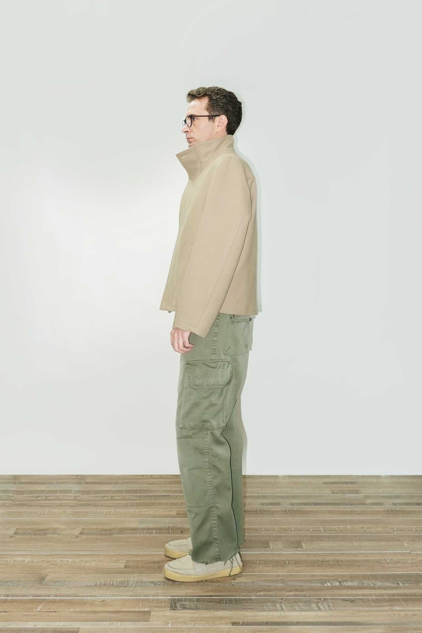 CHAQUETA PAÑO DE LANA - BEIGE