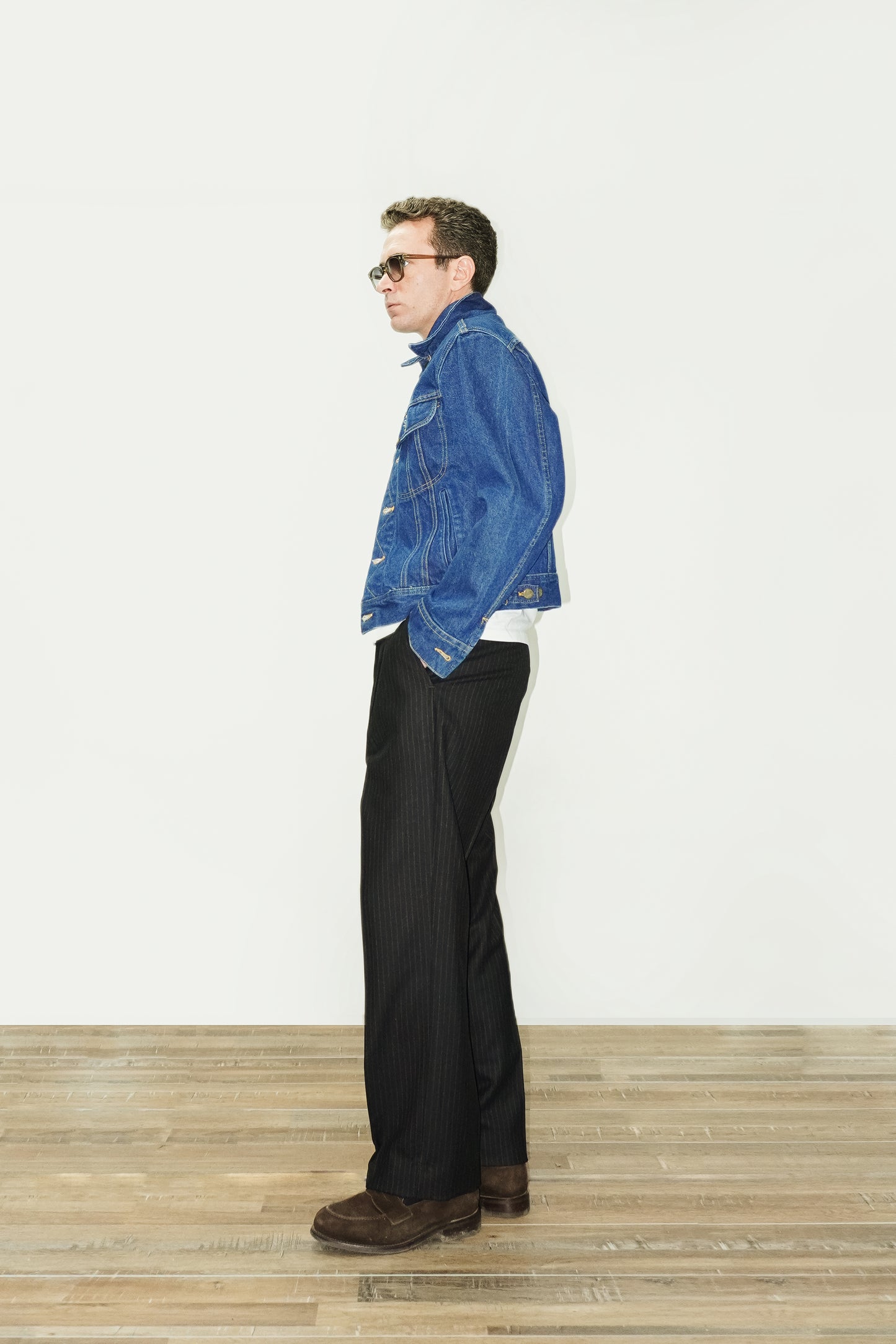 PANTALON TALLE ALTO DIPLOMATICO NEGRO - LANA