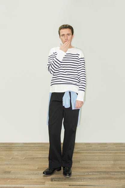 PANTALÓN TALLE ALTO - CHINO AZUL