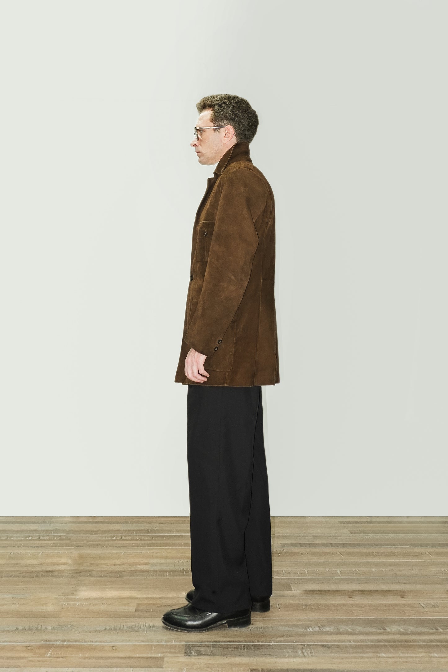 Pantalón talle alto lana azul | Denfert