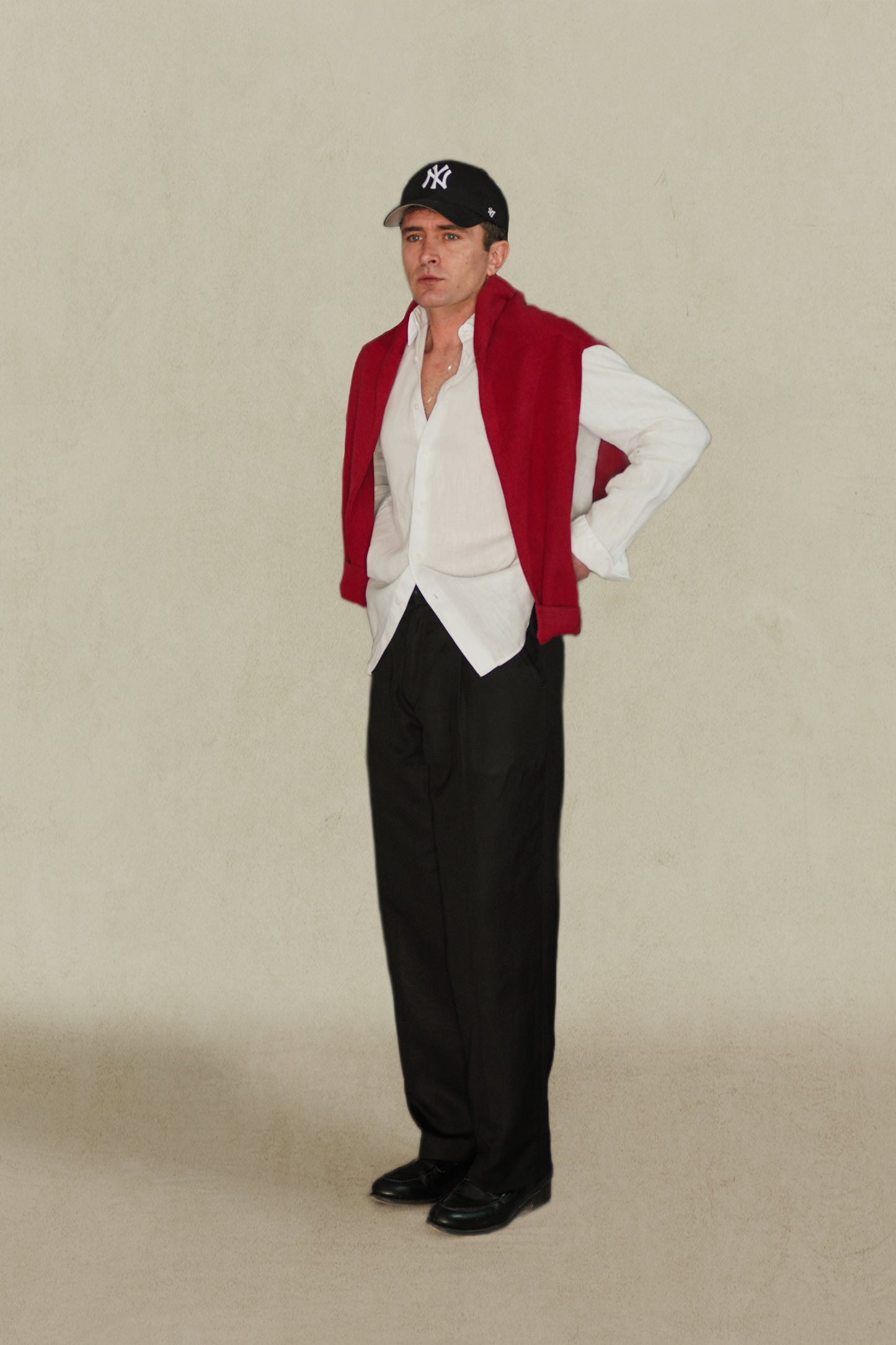 PANTALON TALLE ALTO NEGRO - LINO