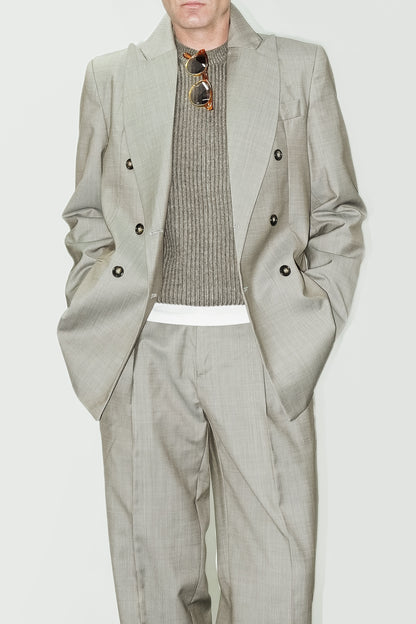 Pantalón talle alto lana topo | Denfert