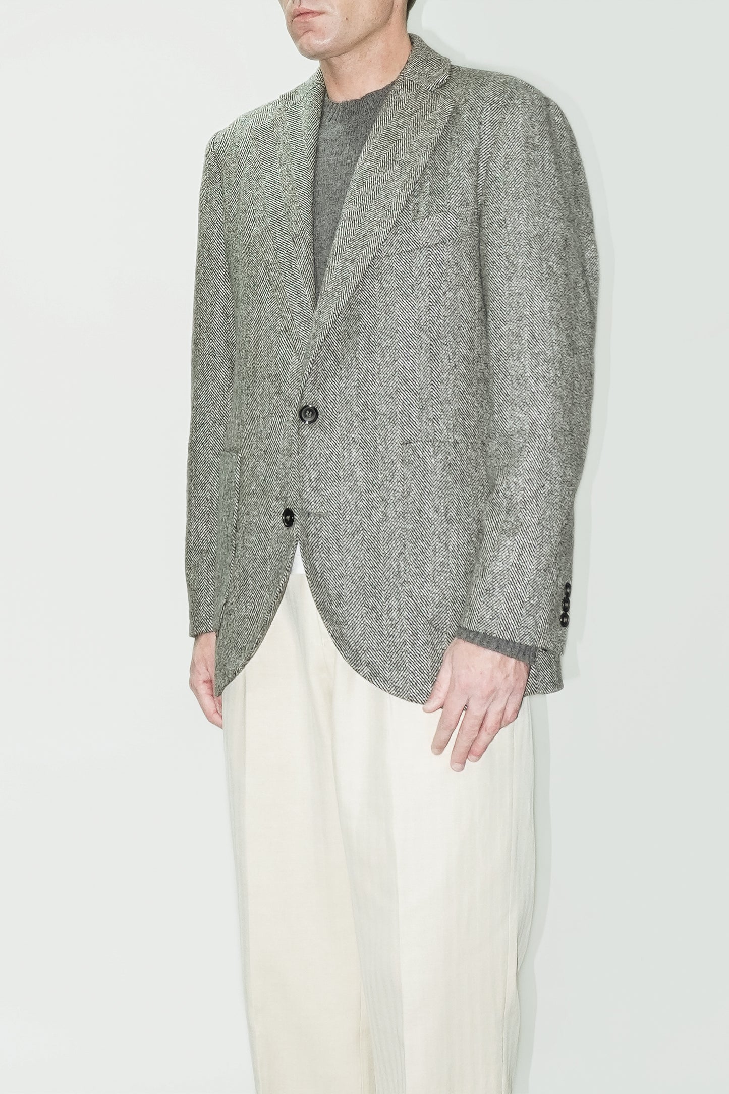 Americana recta de lana de tweed | Denfert