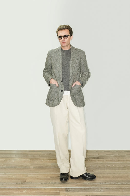 Americana recta de lana de tweed | Denfert